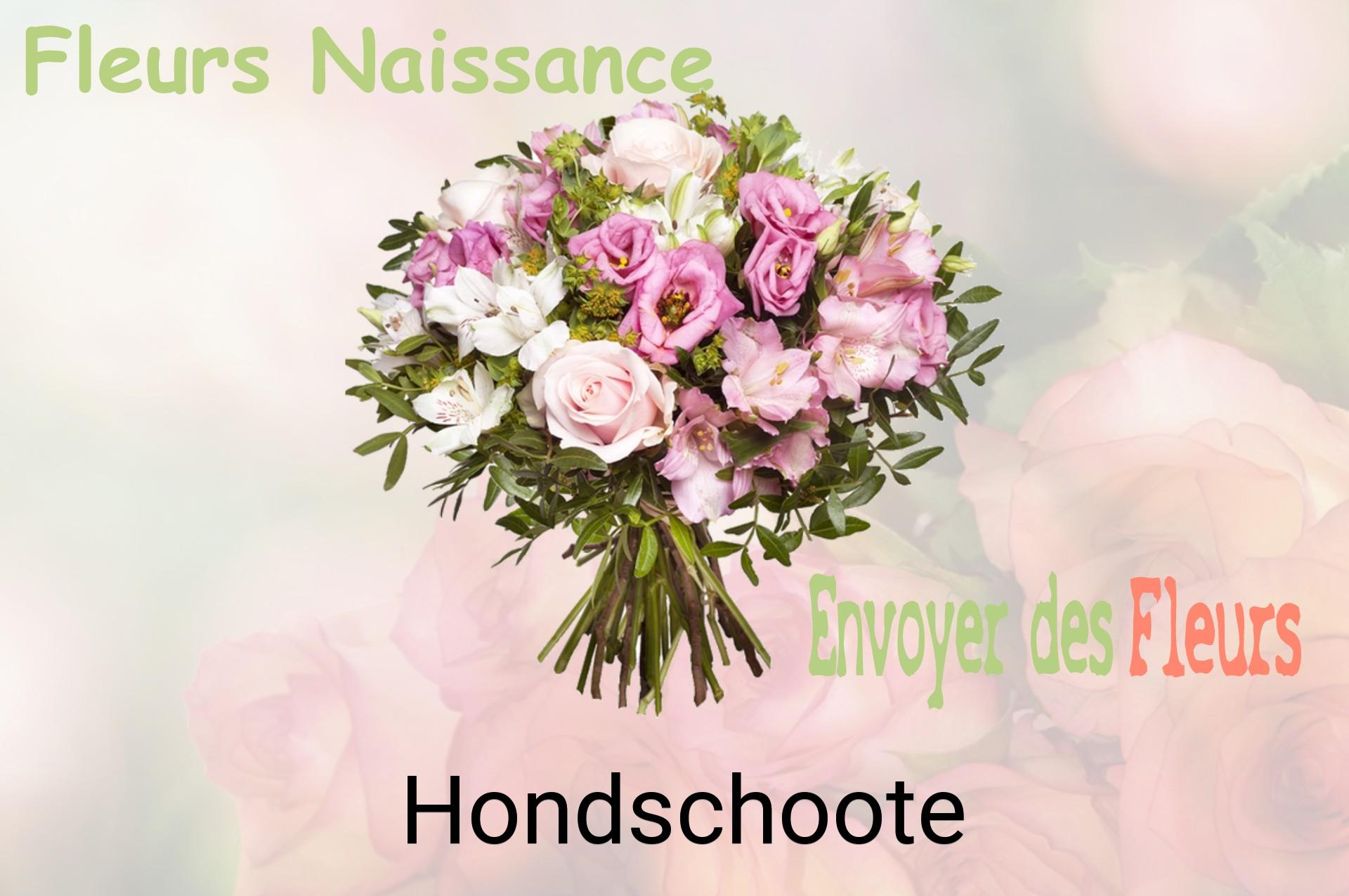 Bouquet de fleurs de naissance livré à Hondschoote